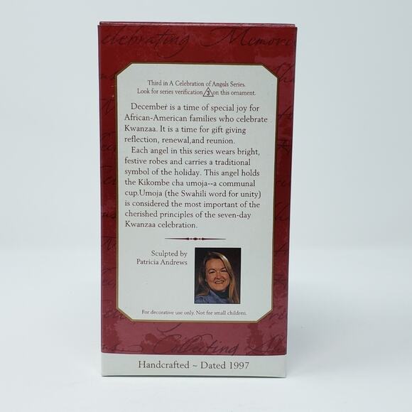 1997 Hallmark A Celebration of Angels Handcrafted Keepsake Holiday Ornament - Picture 2 of 7